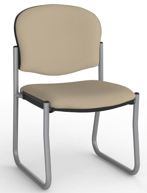 Jaz Silver Skid Chair