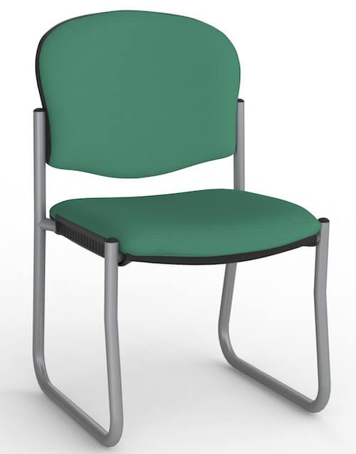 Jaz Silver Skid Chair