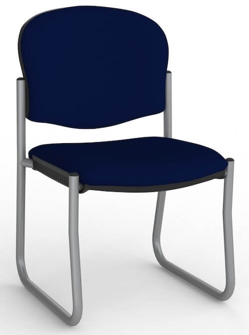 Jaz Silver Skid Chair