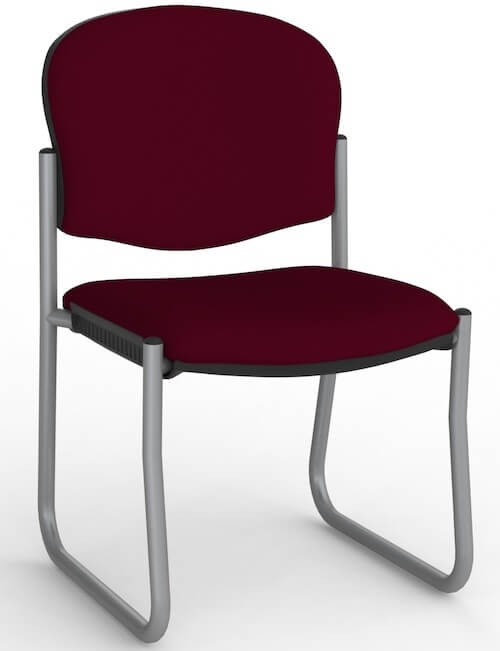 Jaz Silver Skid Chair