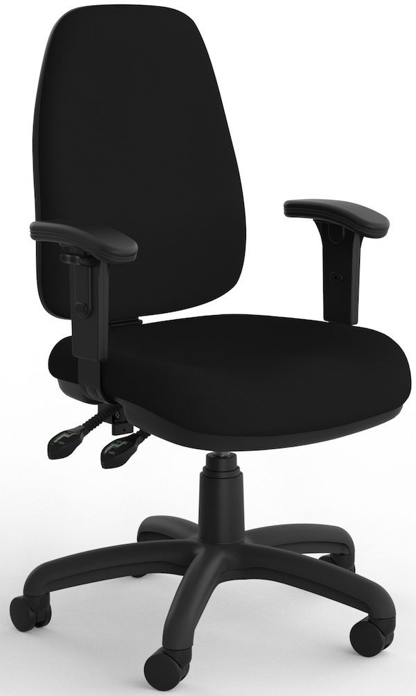 Moz Plus Luxe Black Office Chair