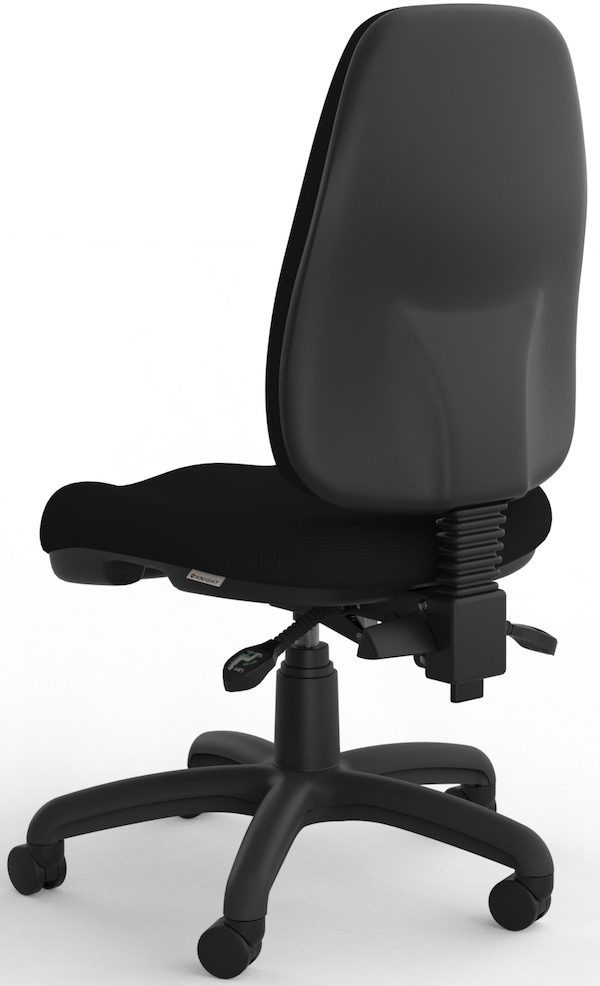 Moz Plus Luxe Black Office Chair