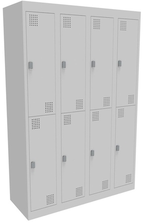 NZ 2 Door Bank of 4 Locker 300mm