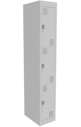 NZ 3 Door Bank of 1 Locker 300mm