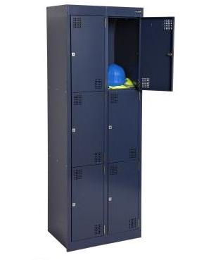 NZ 3 Door Bank of 2 Locker 375mm