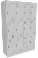 NZ 3 Door Bank of 4 Locker 300mm