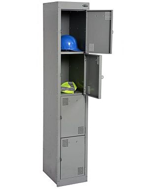 NZ 4 Door Bank of 1 Locker 375mm