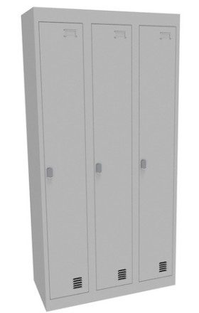 Alpha 1 Door Bank of 3 Locker