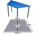 Trapezium Table 600