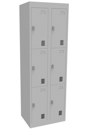 Alpha 3 Door Bank of 2 Locker