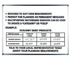 Custom Grid Whiteboard 400x600