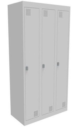 NZ 1 Door Bank of 3 Locker 300mm