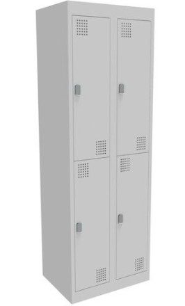 NZ 2 Door Bank of 2 Locker 375mm