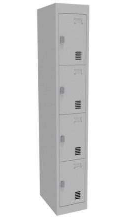 Alpha 4 Door Bank of 1 Locker