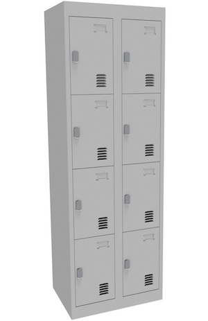 Alpha 4 Door Bank of 2 Locker