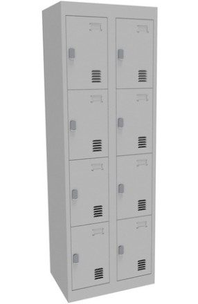 Alpha 4 Door Bank of 2 Locker 375