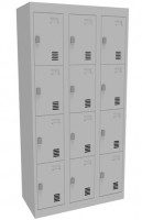 Alpha 4 Door Bank of 3 Locker 375