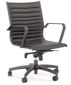 Metro Black Midback Chair