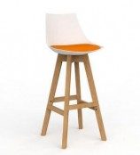 Luna White Barstool