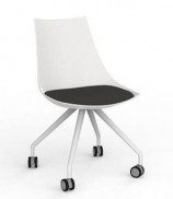 Luna White Mobile Chair