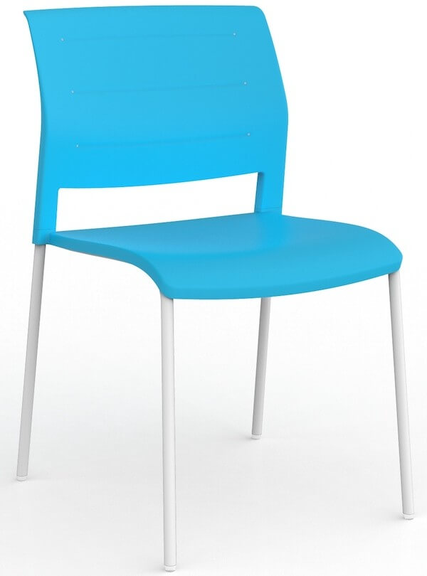 Game White Stacking Chair