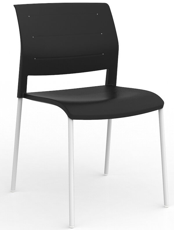 Game White Stacking Chair