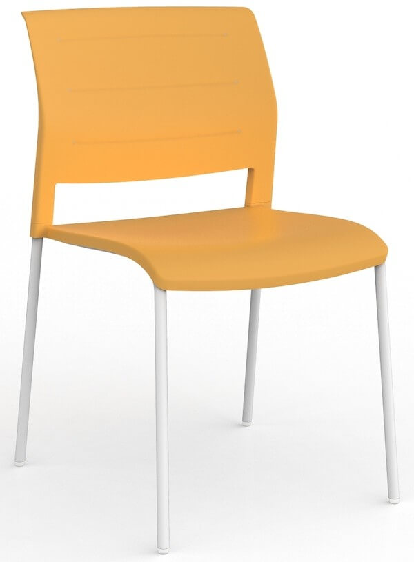 Game White Stacking Chair