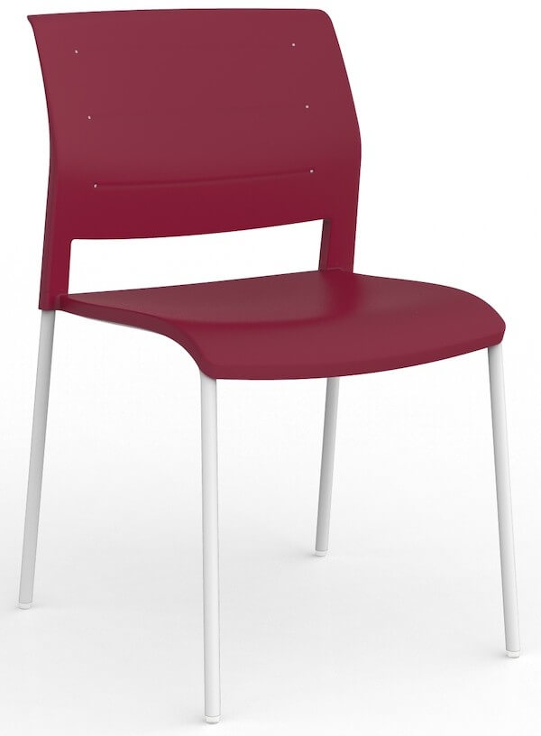 Game White Stacking Chair