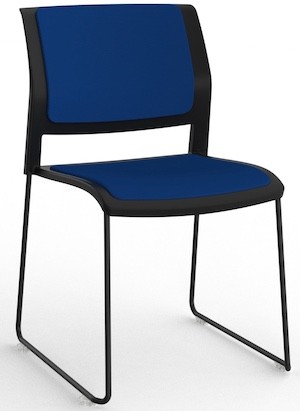 Game Skid Upholstered Seat Back Chair