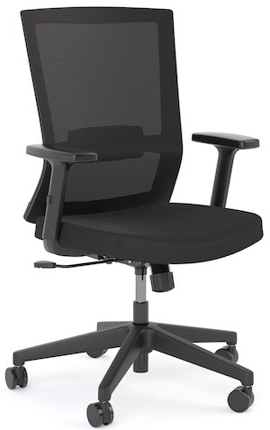 Tone Mesh Chair – black mesh chair NZ with adjustable tilt for NZ businesses.