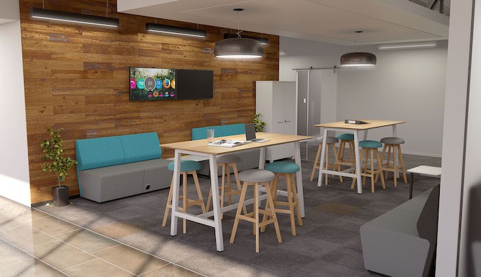 CBL Bar Leaner White 1800x900