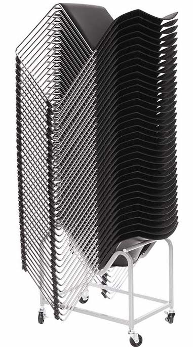 Maxim Black Frame Vinyl Seat Chair