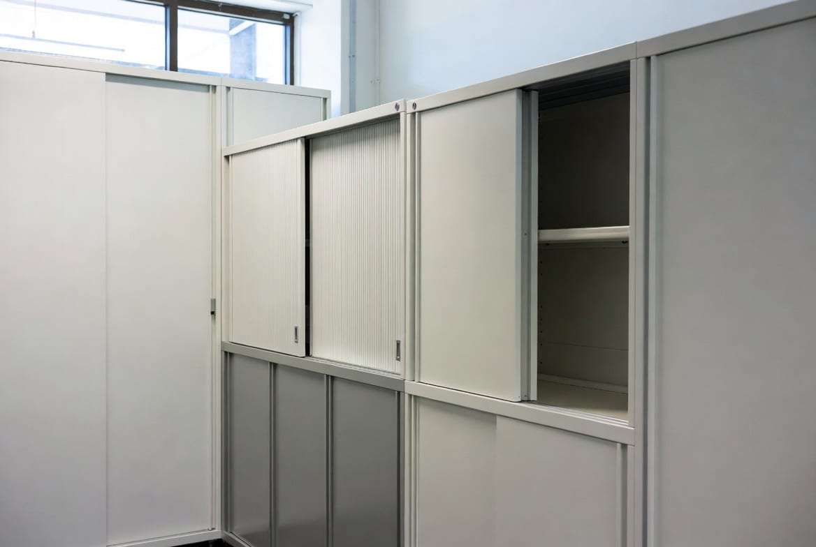 Space-saving tambour cabinets for New Zealand offices and workplaces