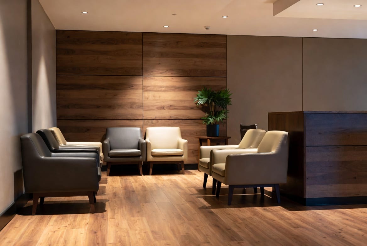 Durable waiting room armchairs and visitor seating for reception areas NZ