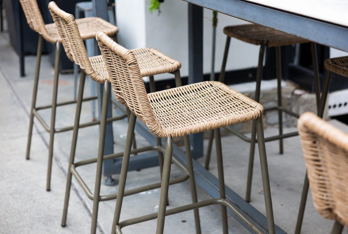 Outdoor bar stools suitable for NZ hospitality and commercial outdoor areas