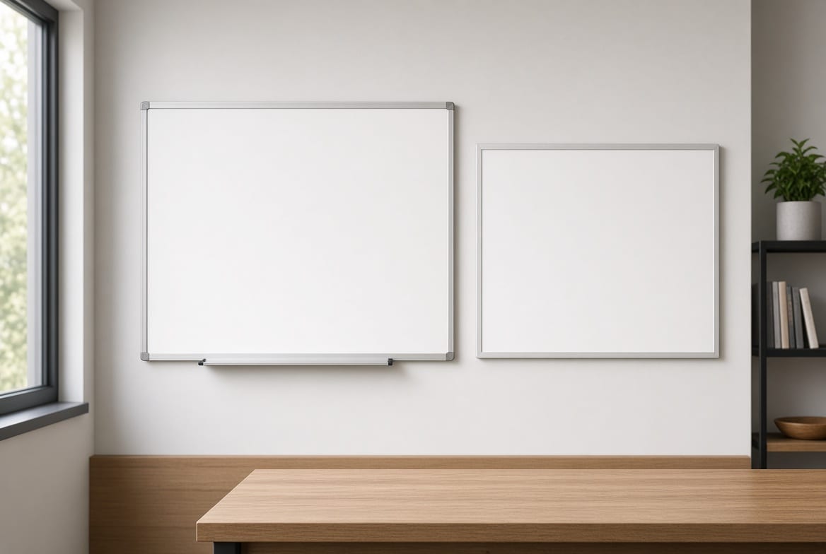 Magnetic wall mounted whiteboards NZ – porcelain and acrylic options for offices and schools