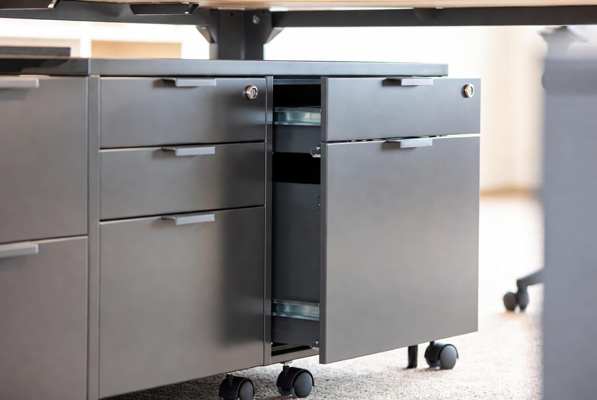 Mobile filing cabinets and under-desk pedestals for NZ commercial offices