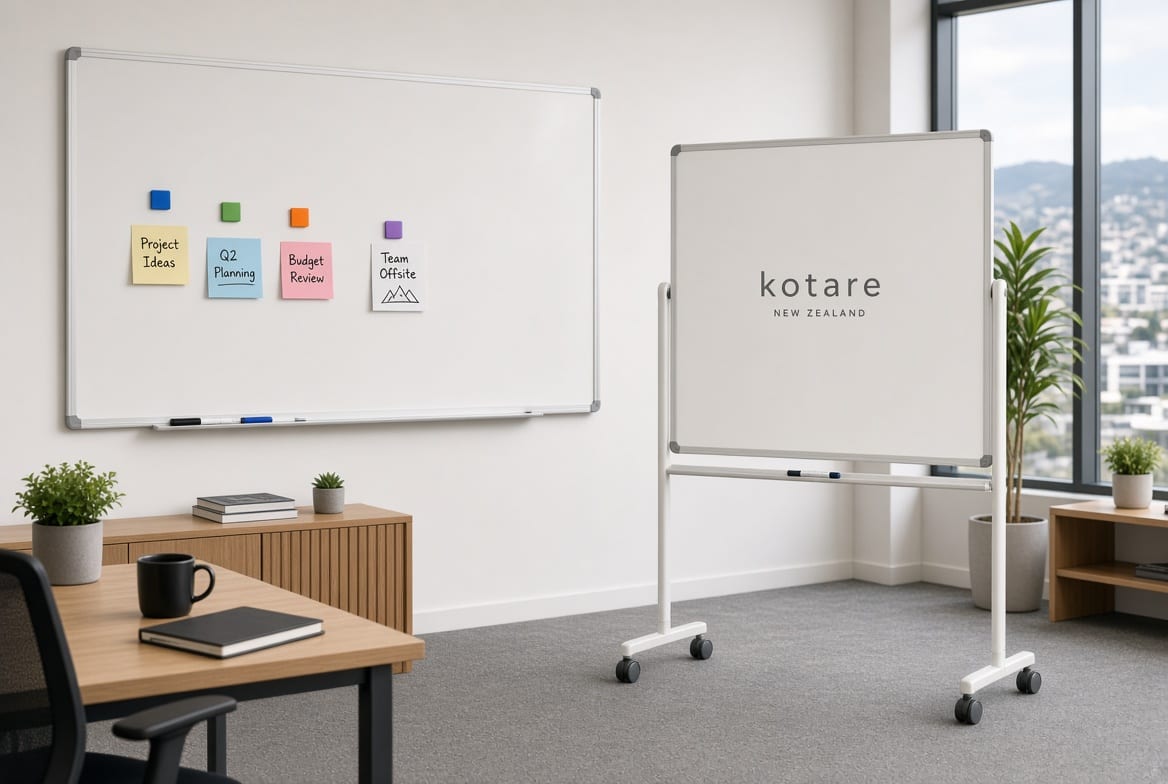 Magnetic office whiteboards for sale NZ – wall mounted and mobile options