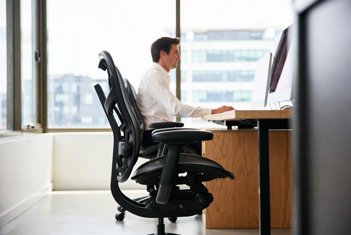 Affordable office chair in modern Wellington office workspace