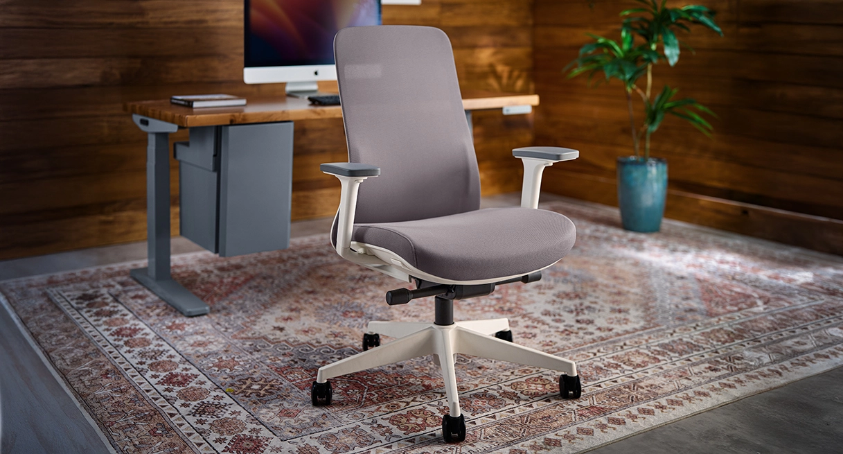 Modern ergonomic computer chair in a New Zealand office workspace