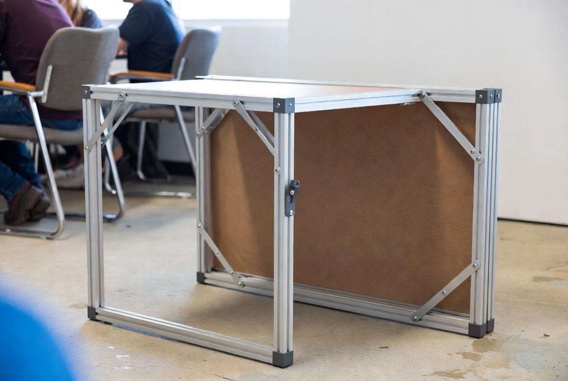 Fold up table being used for event or home office in NZ