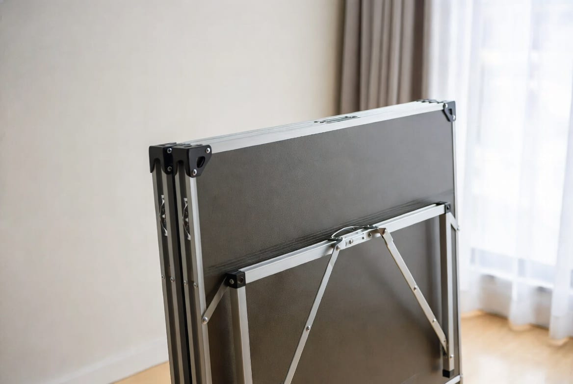 Compact portable folding table suitable for Christchurch homes and events