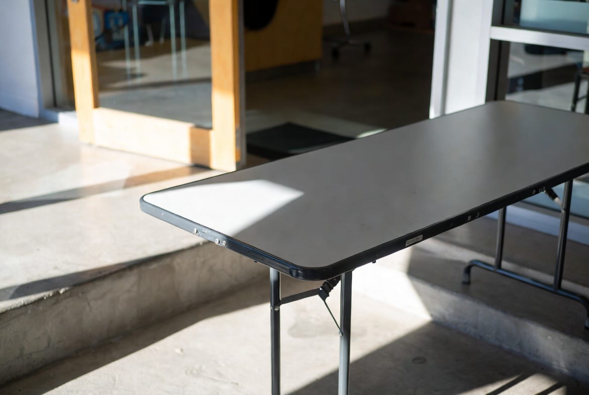 Clean and well-maintained folding table in NZ commercial setting