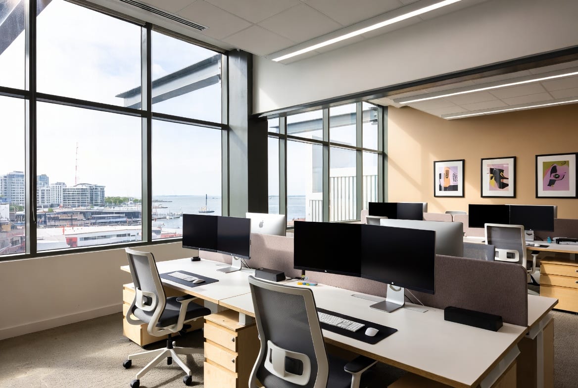 Modern Auckland office interior with quality commercial furniture