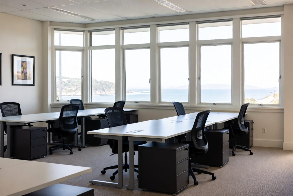North Shore Auckland office workspace furnished with modern desks and chairs