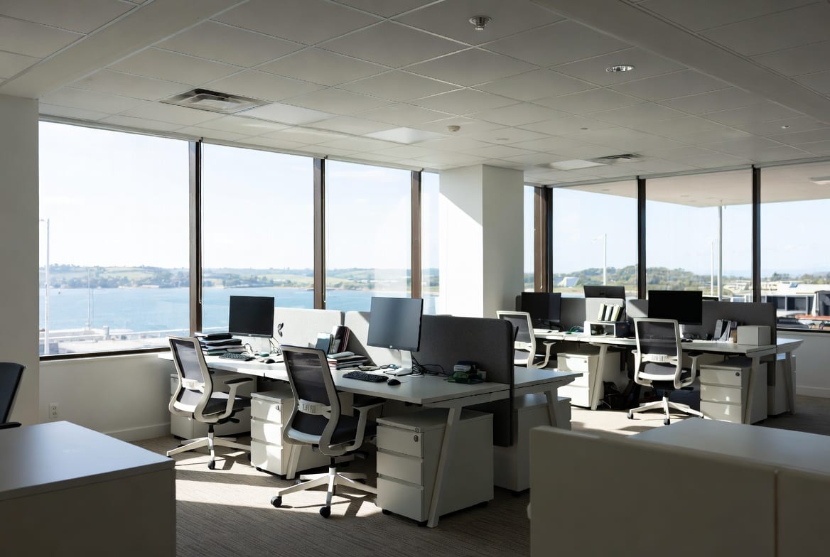 Modern North Shore Auckland office interior with quality commercial furniture