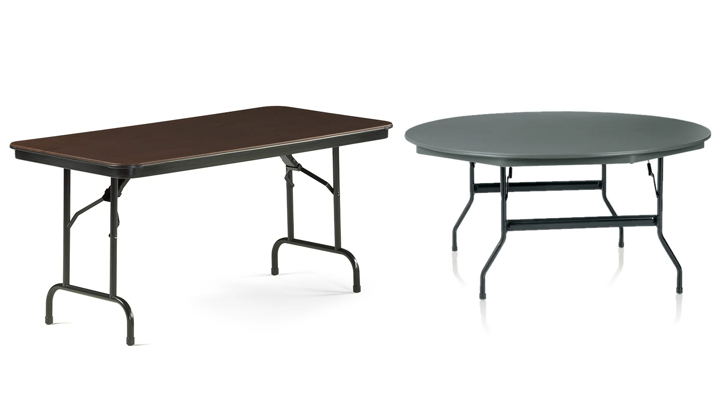 Heavy duty trestle tables in use in Auckland classroom or training room