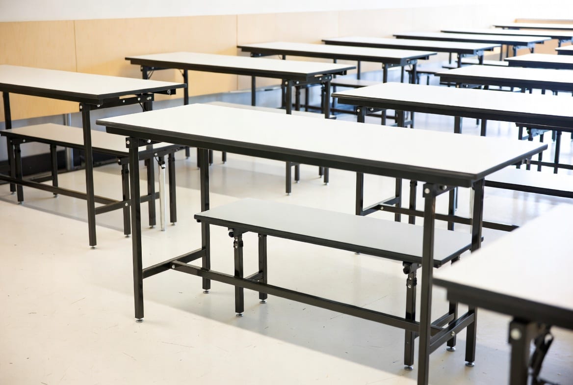 Heavy duty trestle tables suitable for Auckland businesses and schools