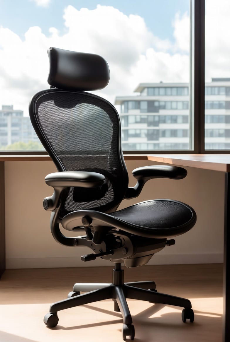 Modern executive office chair in professional NZ office setting